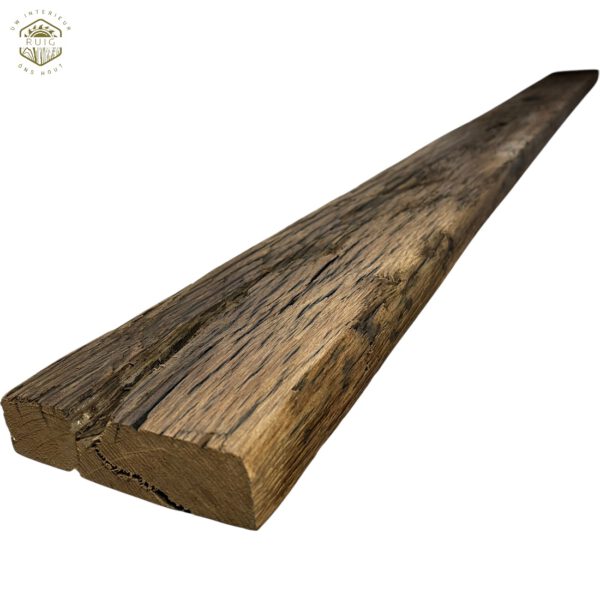 Oud eiken wandplank wagonplank