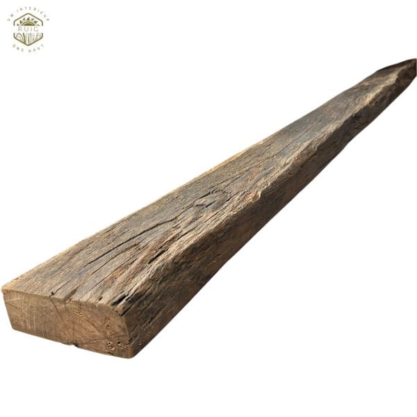 Oud eiken wagonplank – 198 cm × 14 cm × 5 cm – plank 198145