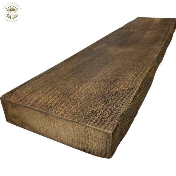 Oud eiken plank uit de Alpen – 75,5 cm × 16 cm × 4,5 cm – plank 7551645