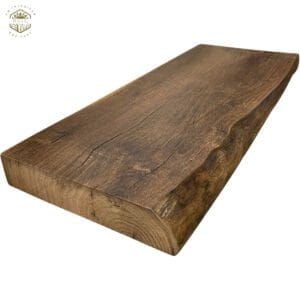Oude eiken plank voor wand, vensterbank of toilet