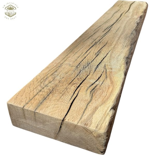 Oud eiken wagonplank – 89 cm × 15 cm × 5 cm – plank 89155
