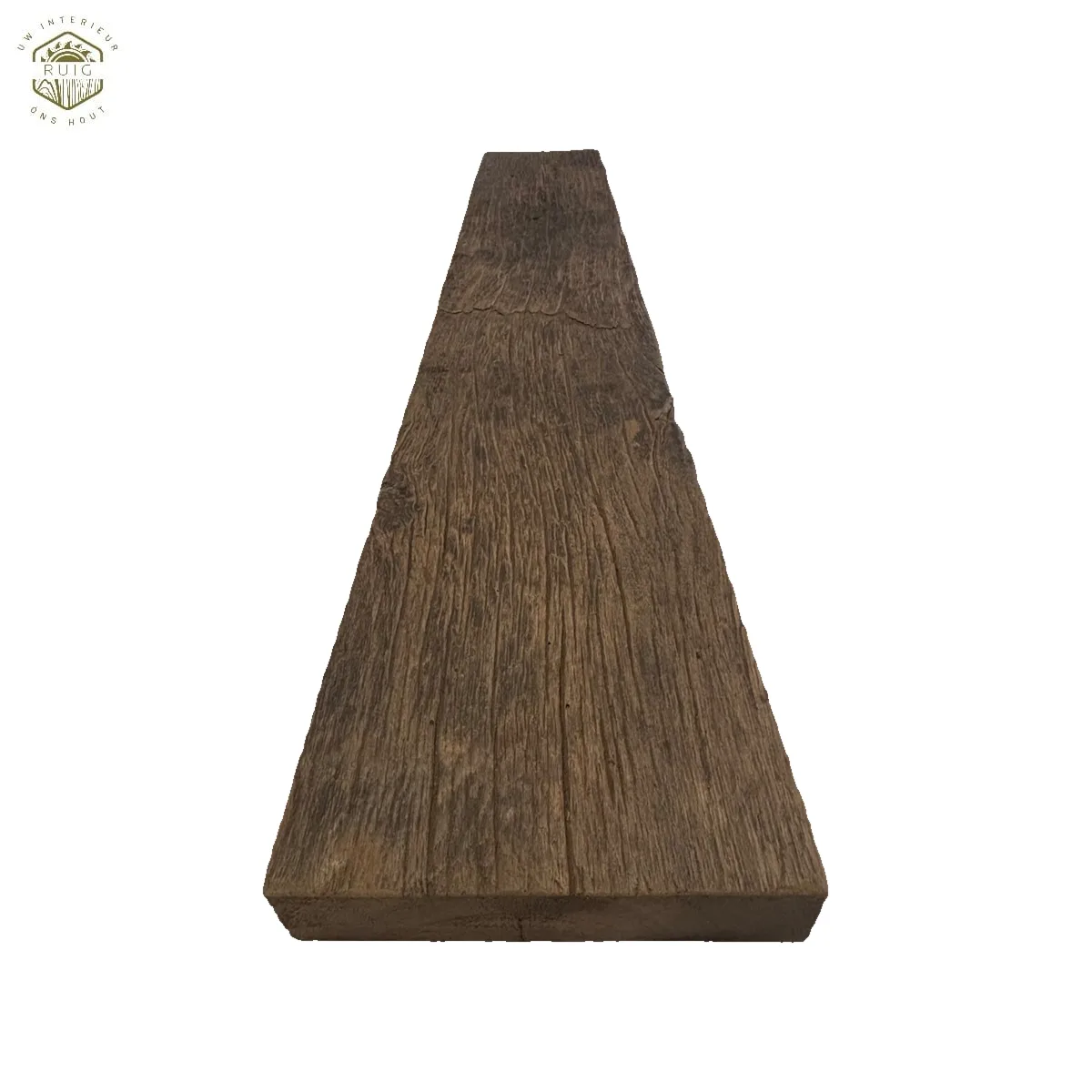 Brede oud eiken plank – 147 cm × 25 cm × 6 cm – plank 147256