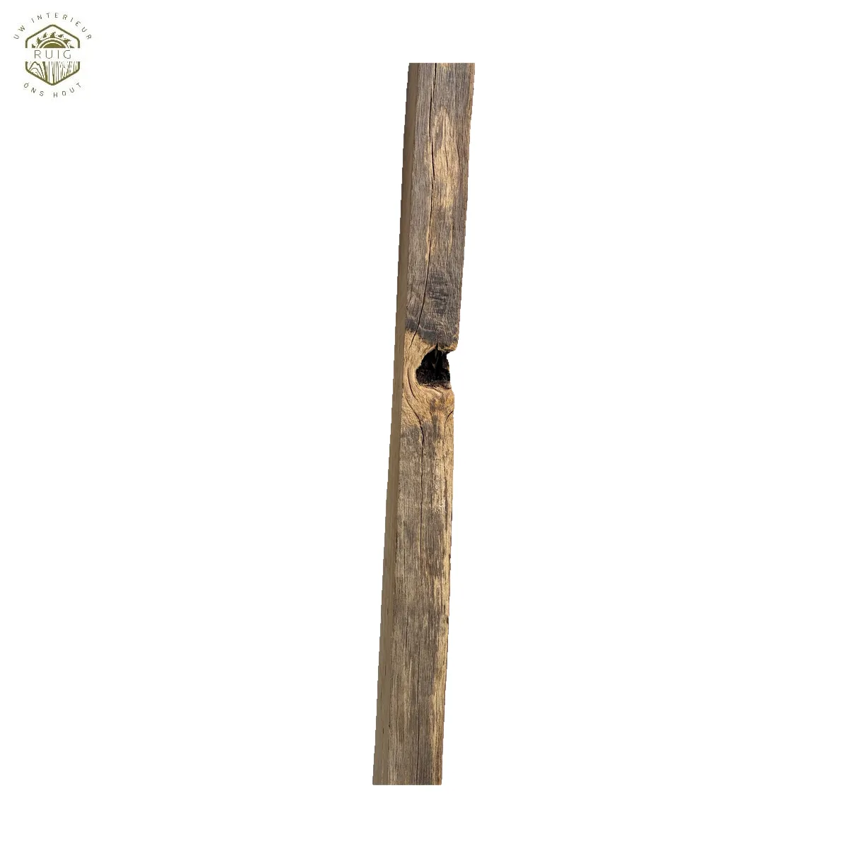 Oud eiken vloerdeel – 179,5 cm × 15,5 cm × 3,5 cm – plank 179515535