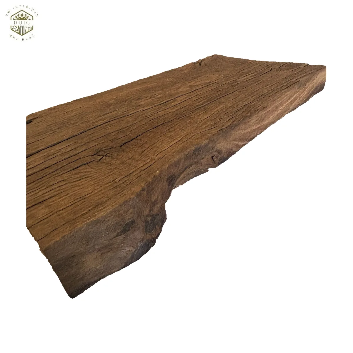 Brede oud eiken plank – 58 cm × 29,5 cm × 5 cm – plank 582955