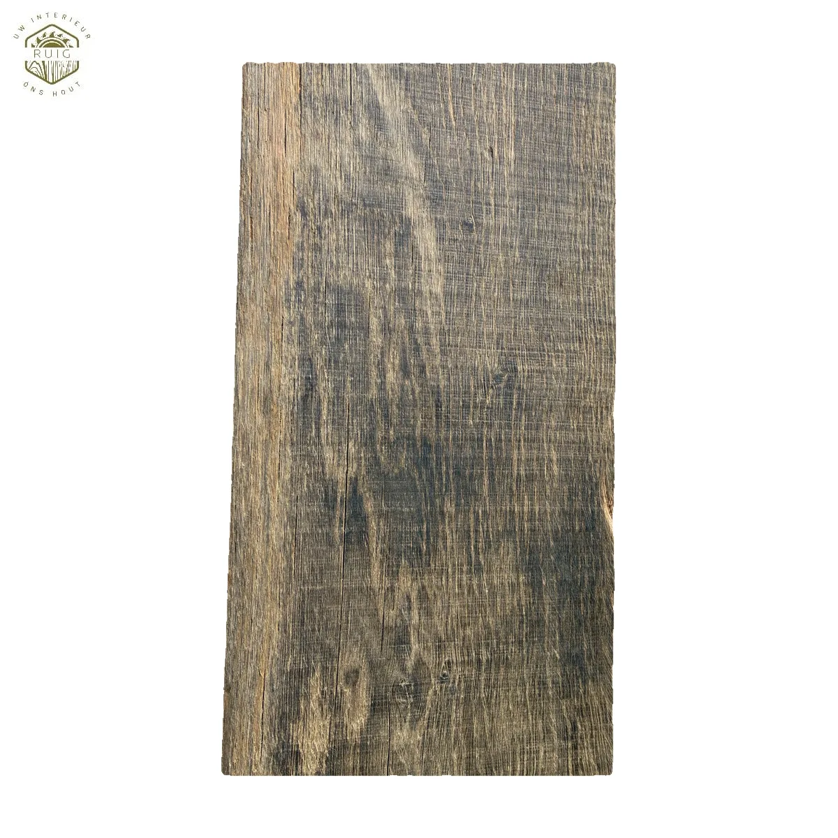 Oud eiken vloerdeel – 76 cm × 19 cm × 3,5 cm – plank 761935