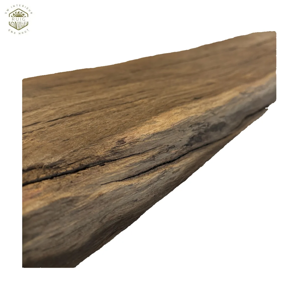 Oud eiken wagonplank – 89 cm × 21,5 cm × 4 cm – plank 892154