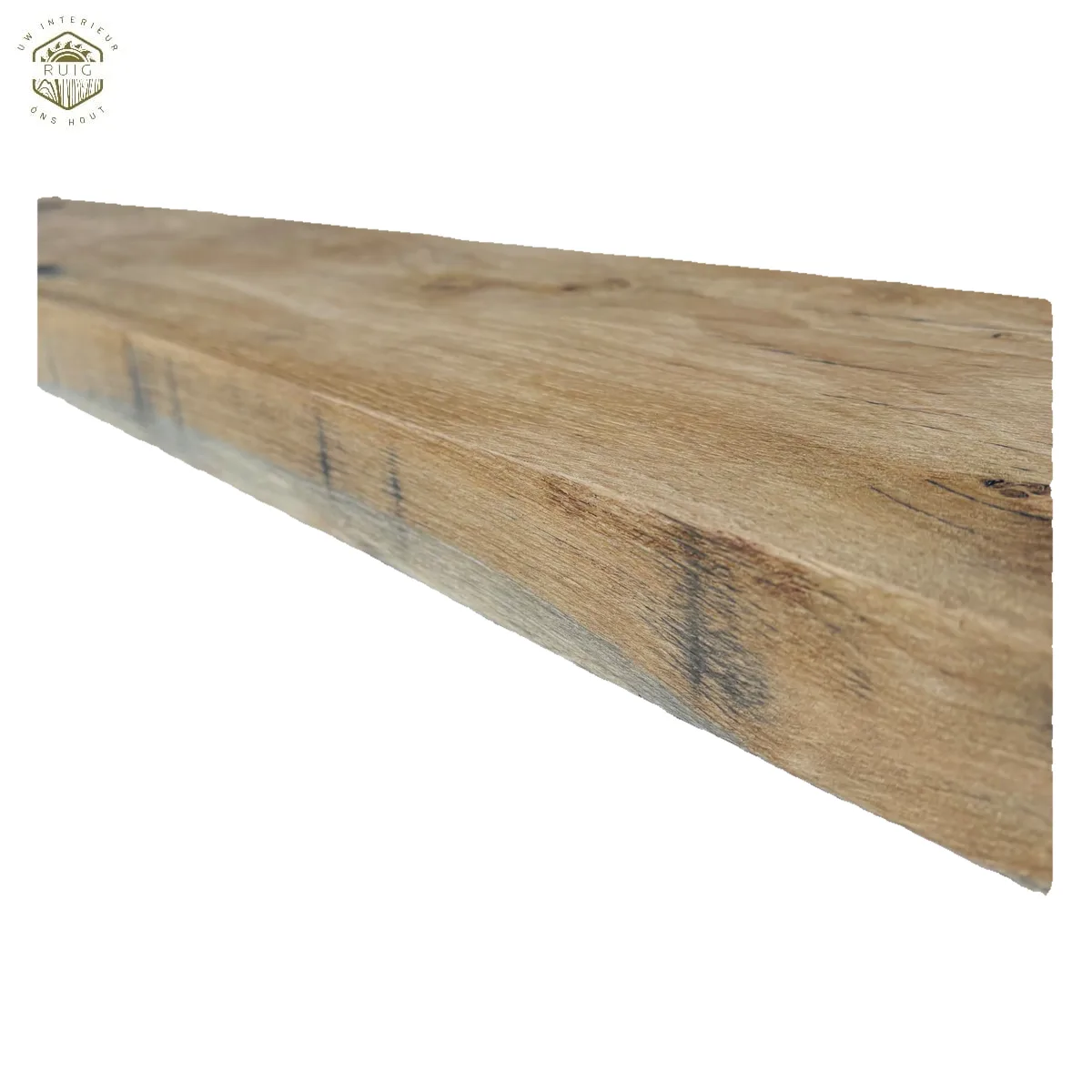 Oud eiken wagonplank – 264 cm × 18 cm × 4 cm – plank 264184