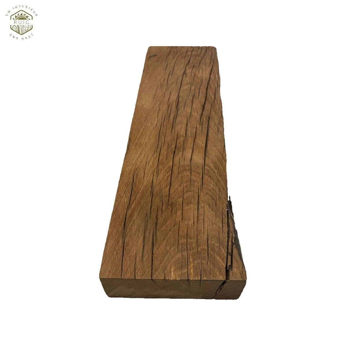 Oud eiken wagonplank – 54,5 cm × 15 cm × 5 cm – plank 545155-2