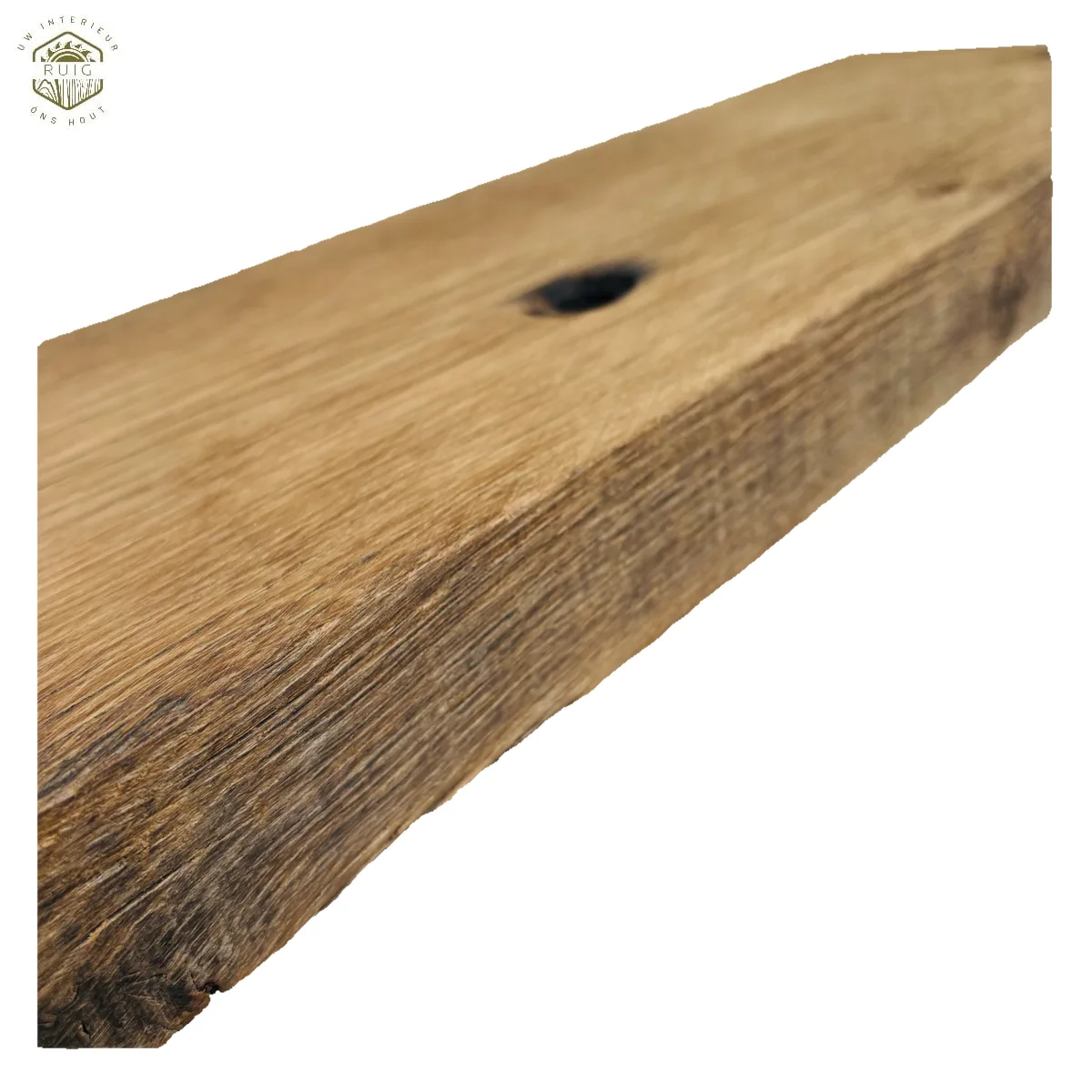 Oud eiken plank uit de Alpen – 81,5 cm × 19,5 cm × 4,5 cm – plank 81519545