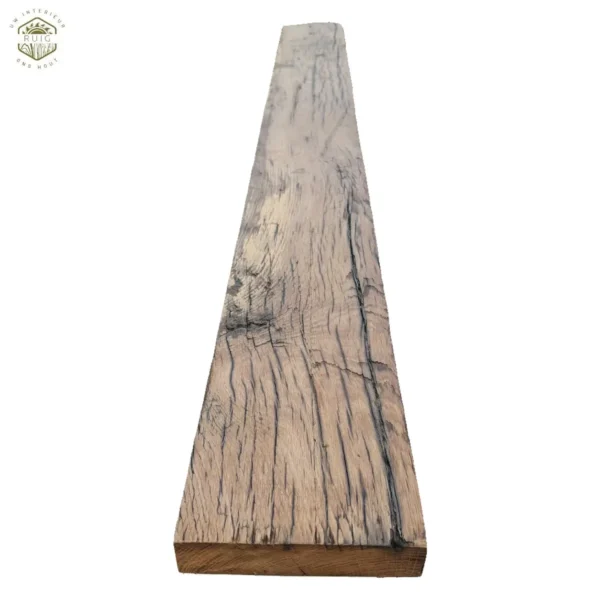 Oud eiken wagonplank – 176,5 cm × 17 cm × 3,5 cm – plank 17651735